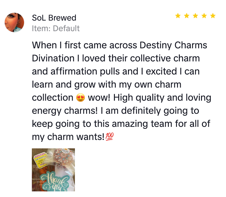 mini charm sampler testimonial from tiktok shop