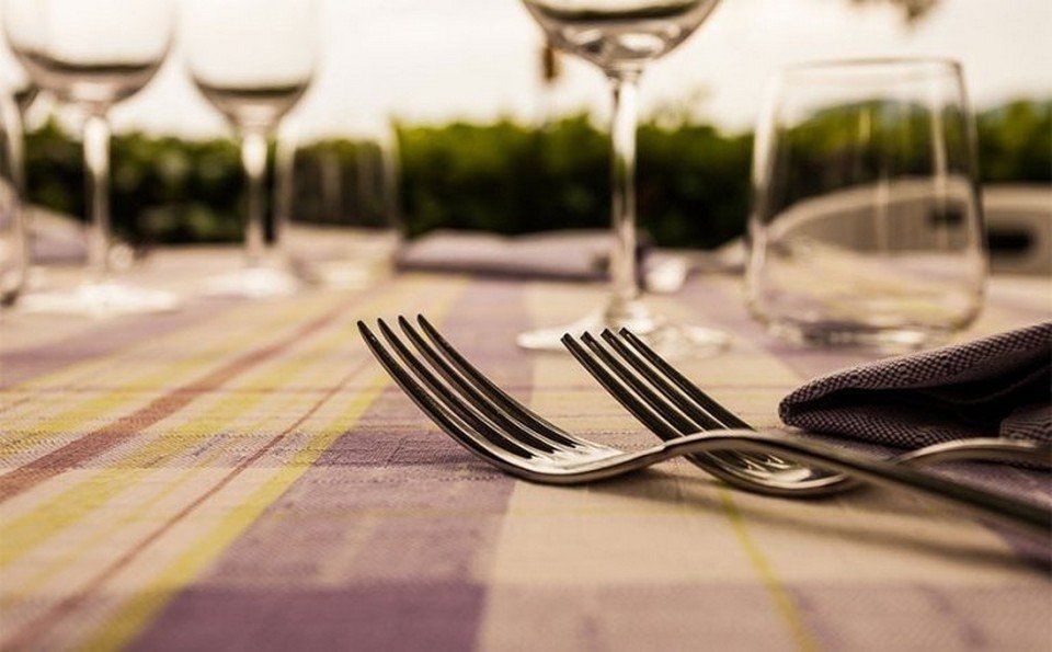 dettaglio tavolo ristorante