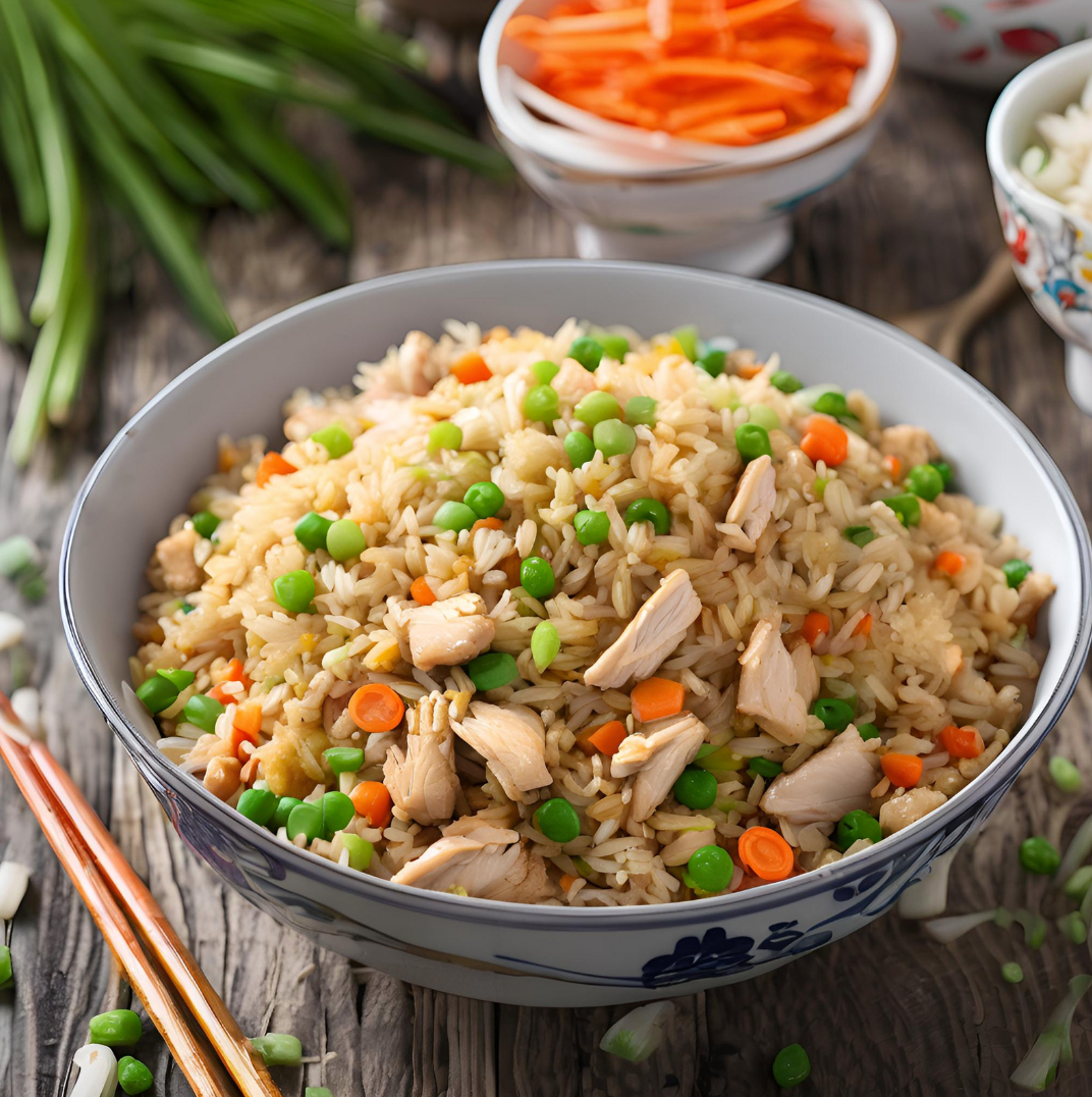 A bowl of Chicken Fried Rice