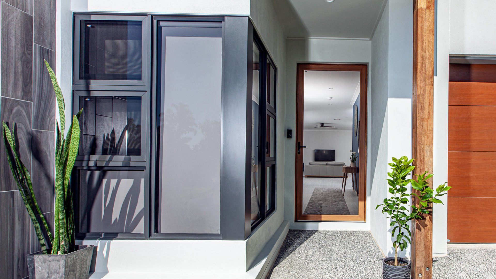 Covered Verandah Entrance To A Old Brick Federation House — Co-ordinations Blinds & Awnings in Falls Creek, NSW