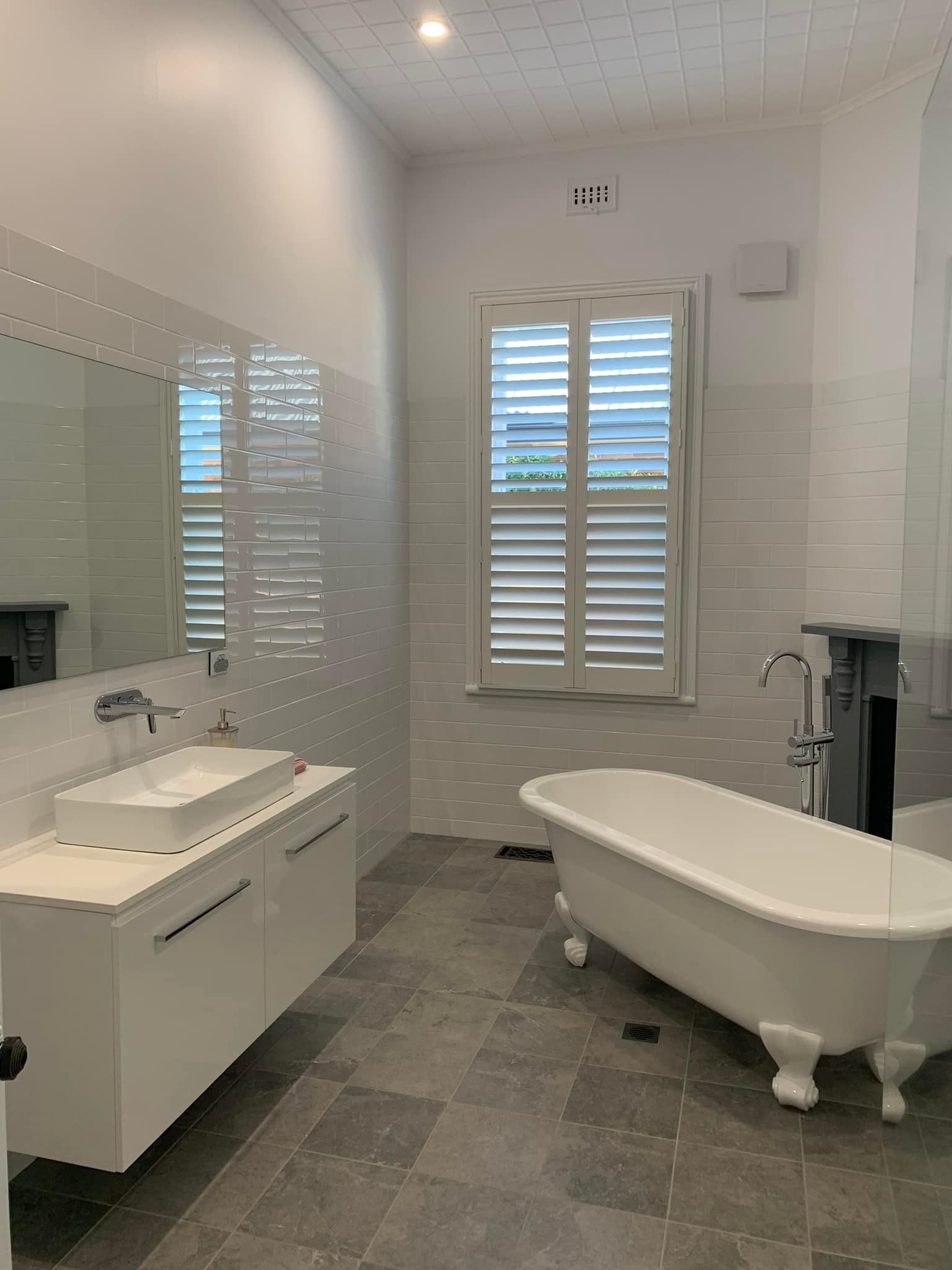 Bathroom Shutters — Co-ordinations Blinds & Awnings in Falls Creek, NSW