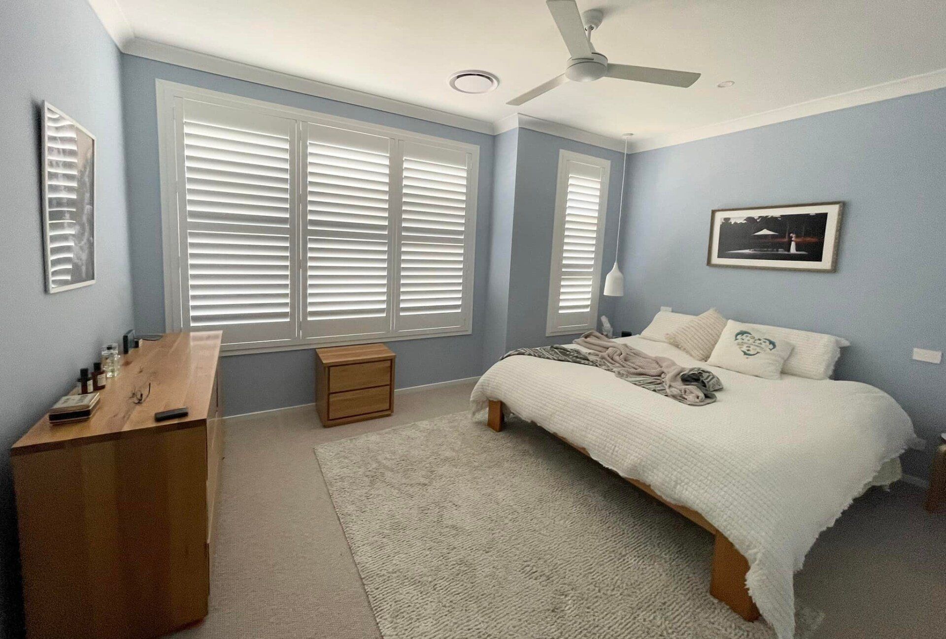 Bedroom Shutters — Co-ordinations Blinds & Awnings in Falls Creek, NSW