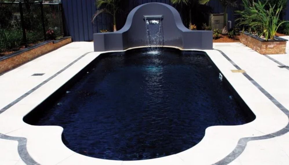 A Dark Floored Swimming Pool - Madison, AL - Valley Pools