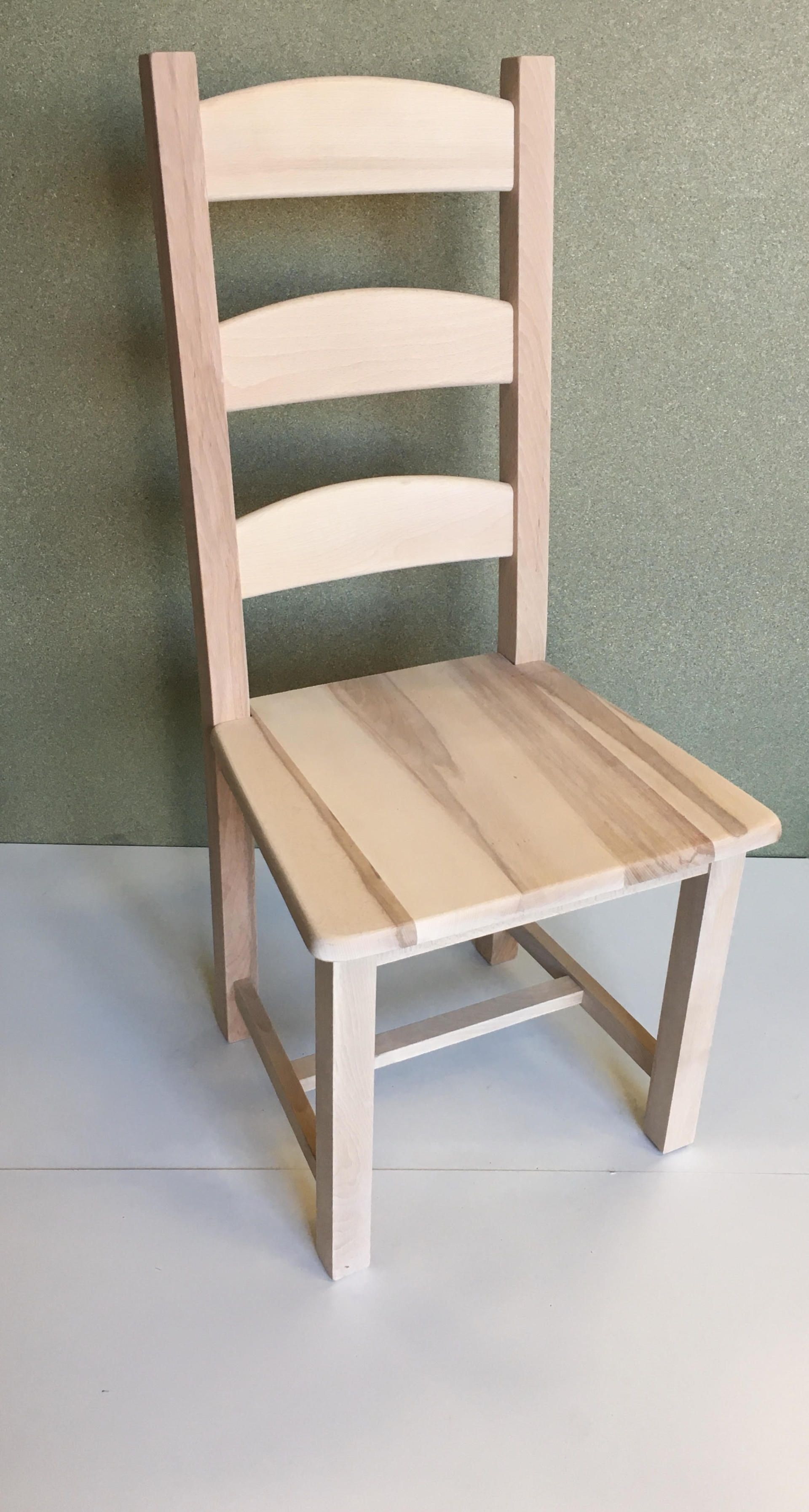 Amish Ladder Back Beech Dining Chair