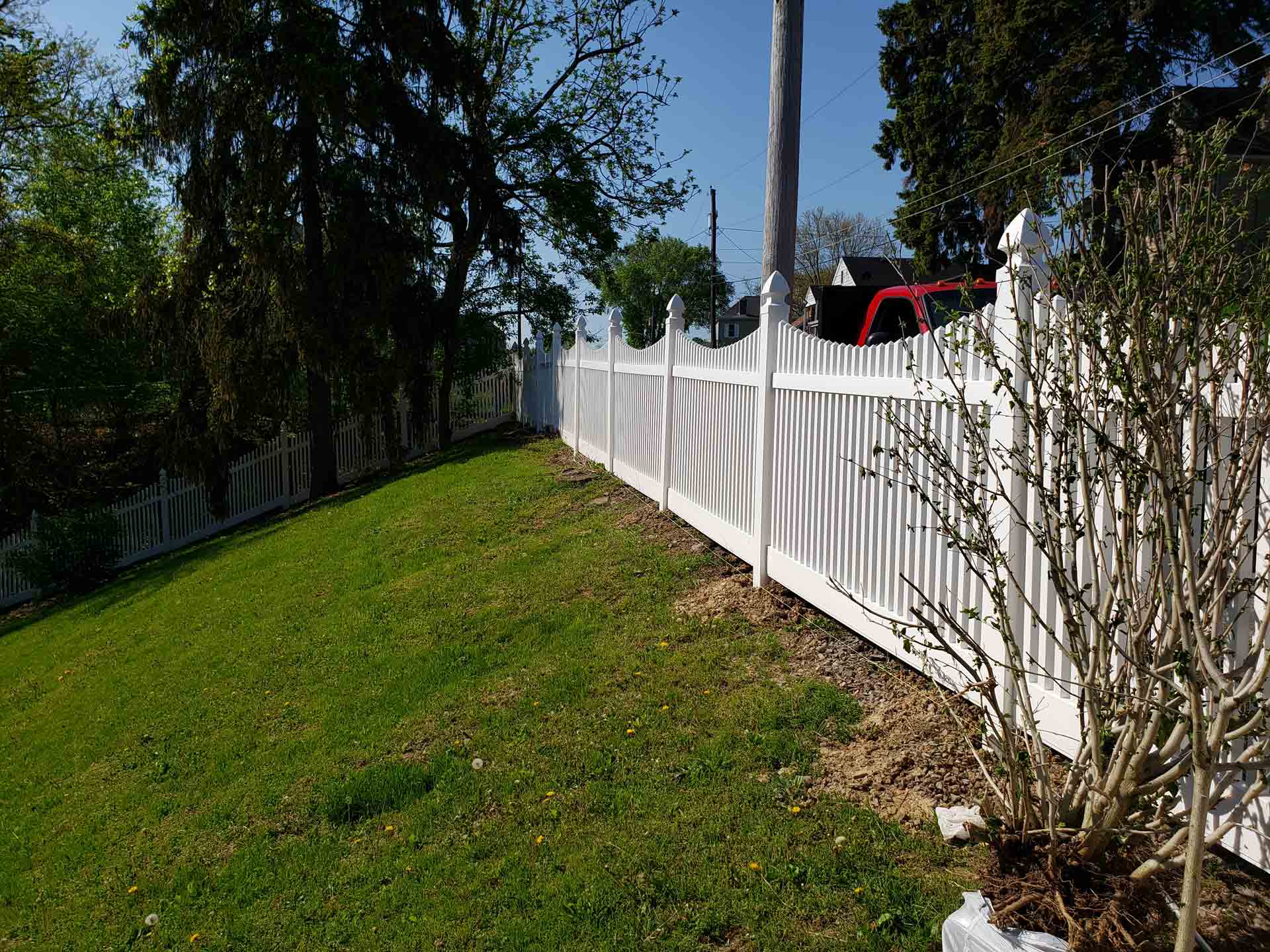 White Wooden Fence — Cecil, PA — Morelli Fence
