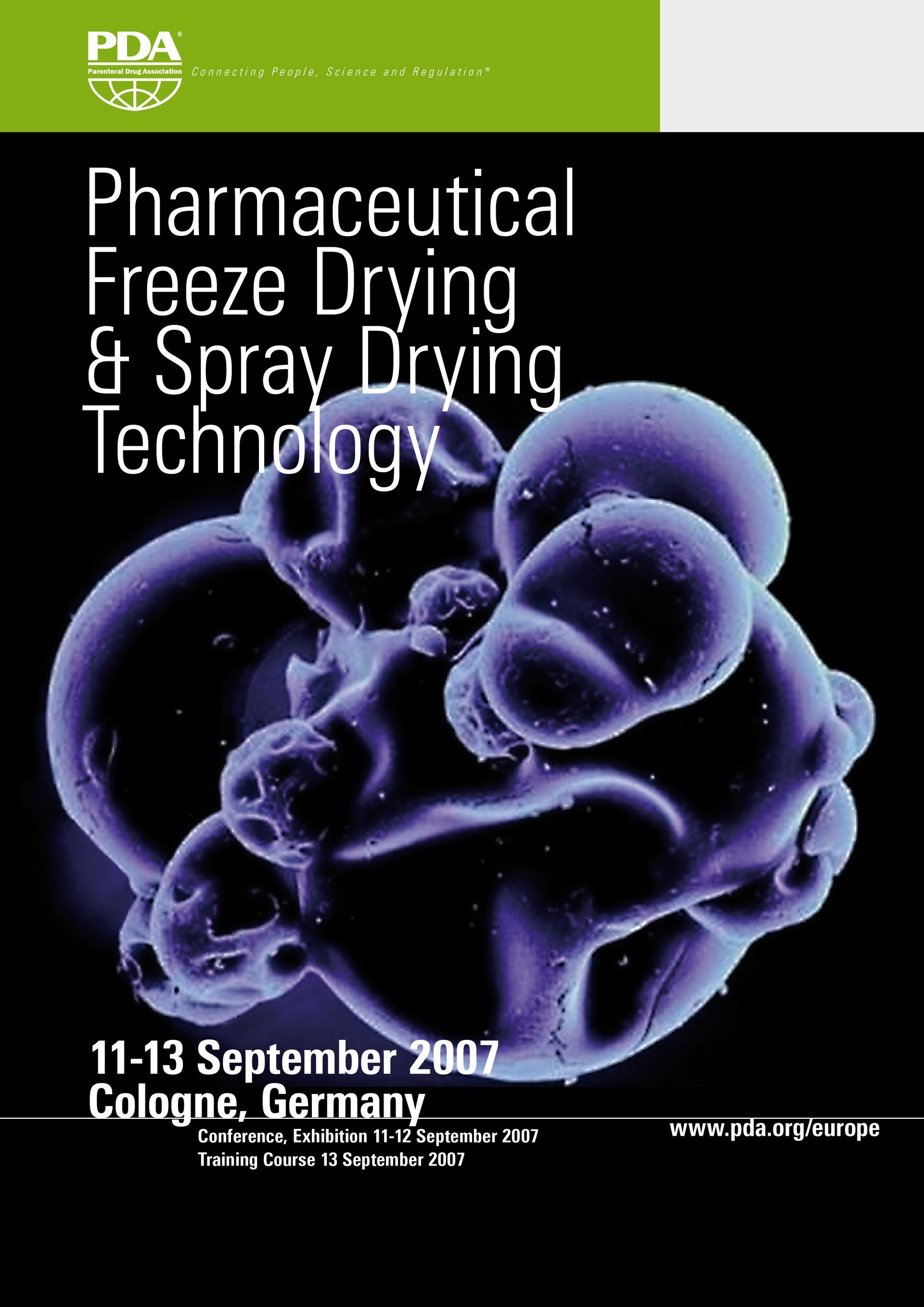 A poster for pharmaceutical freeze drying and spray drying technology