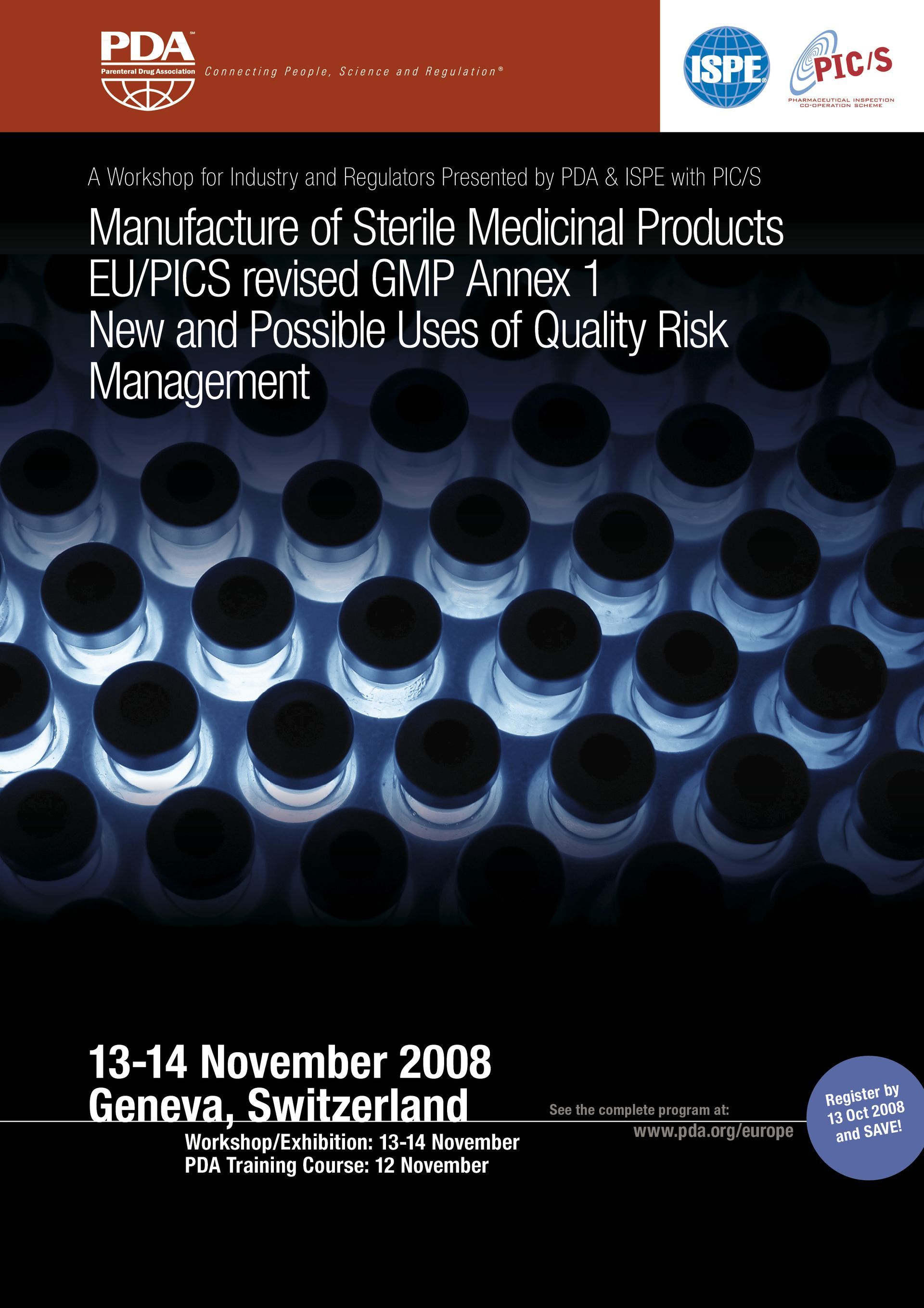 A poster for a conference in november 2008 in geneva switzerland
