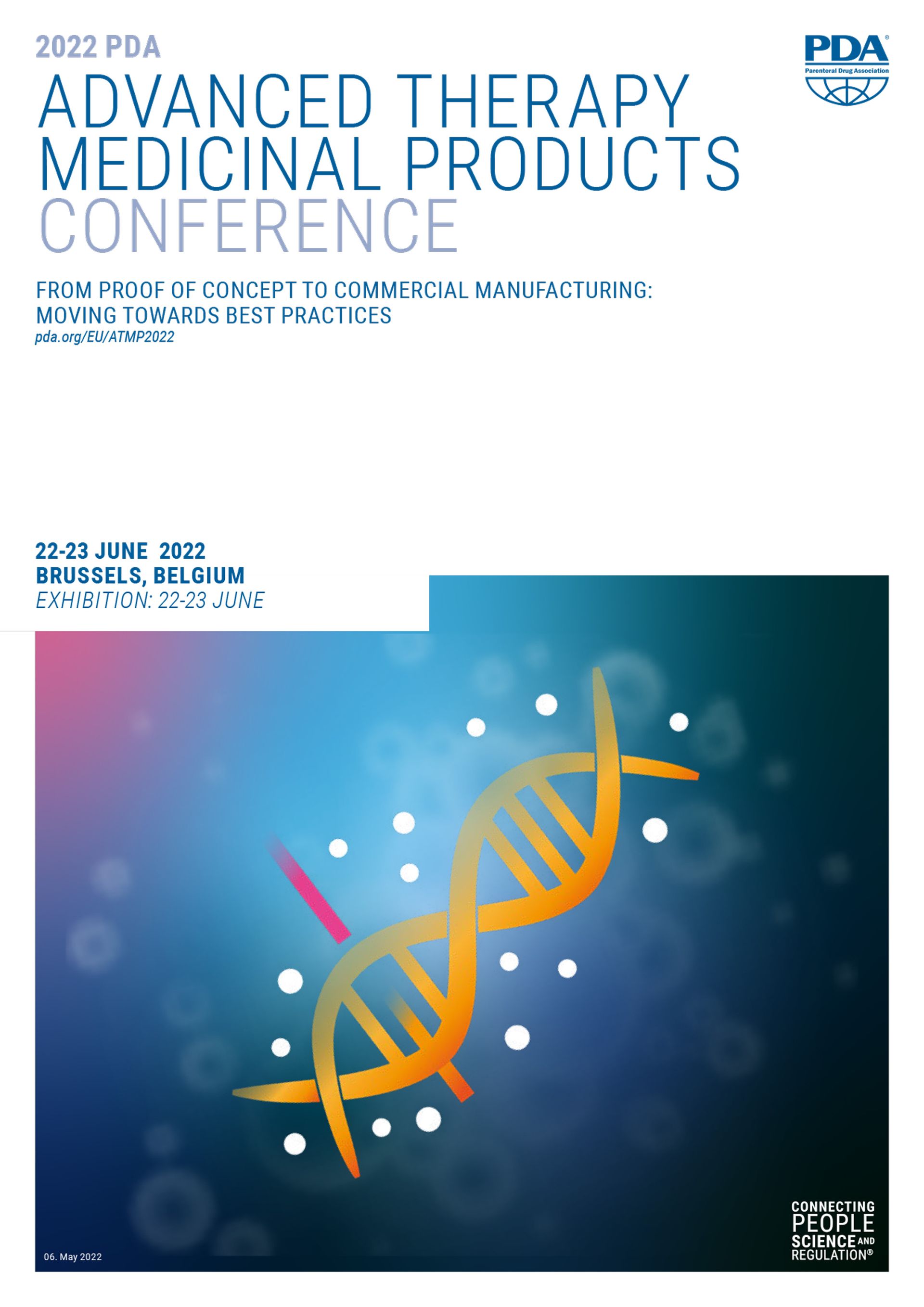 A poster for the advanced therapy medicinal products conference