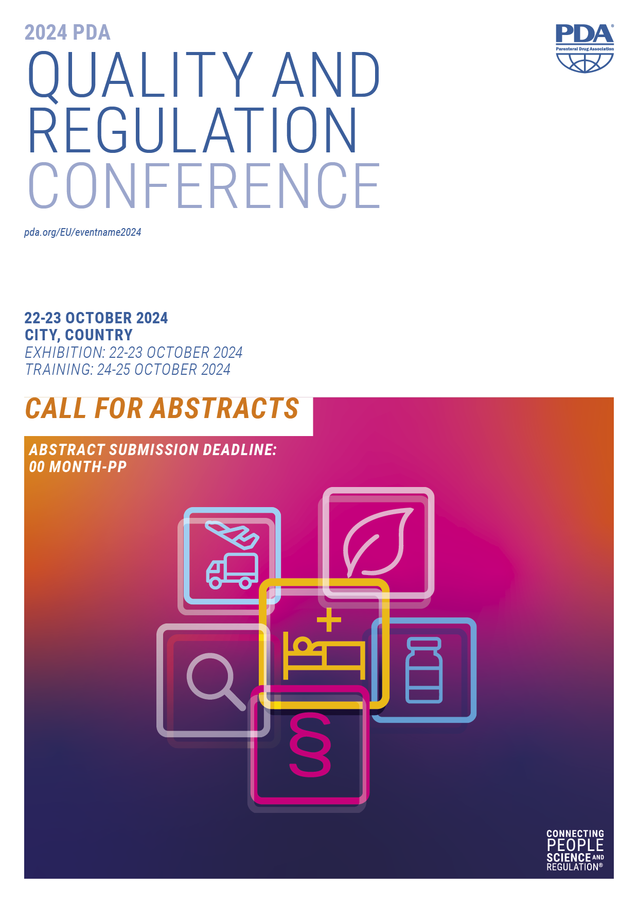 The cover of the quality and regulation conference call for abstracts.