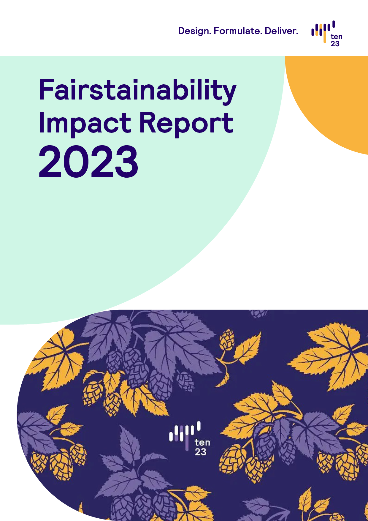 The cover of the fairsustainability impact report for 2023