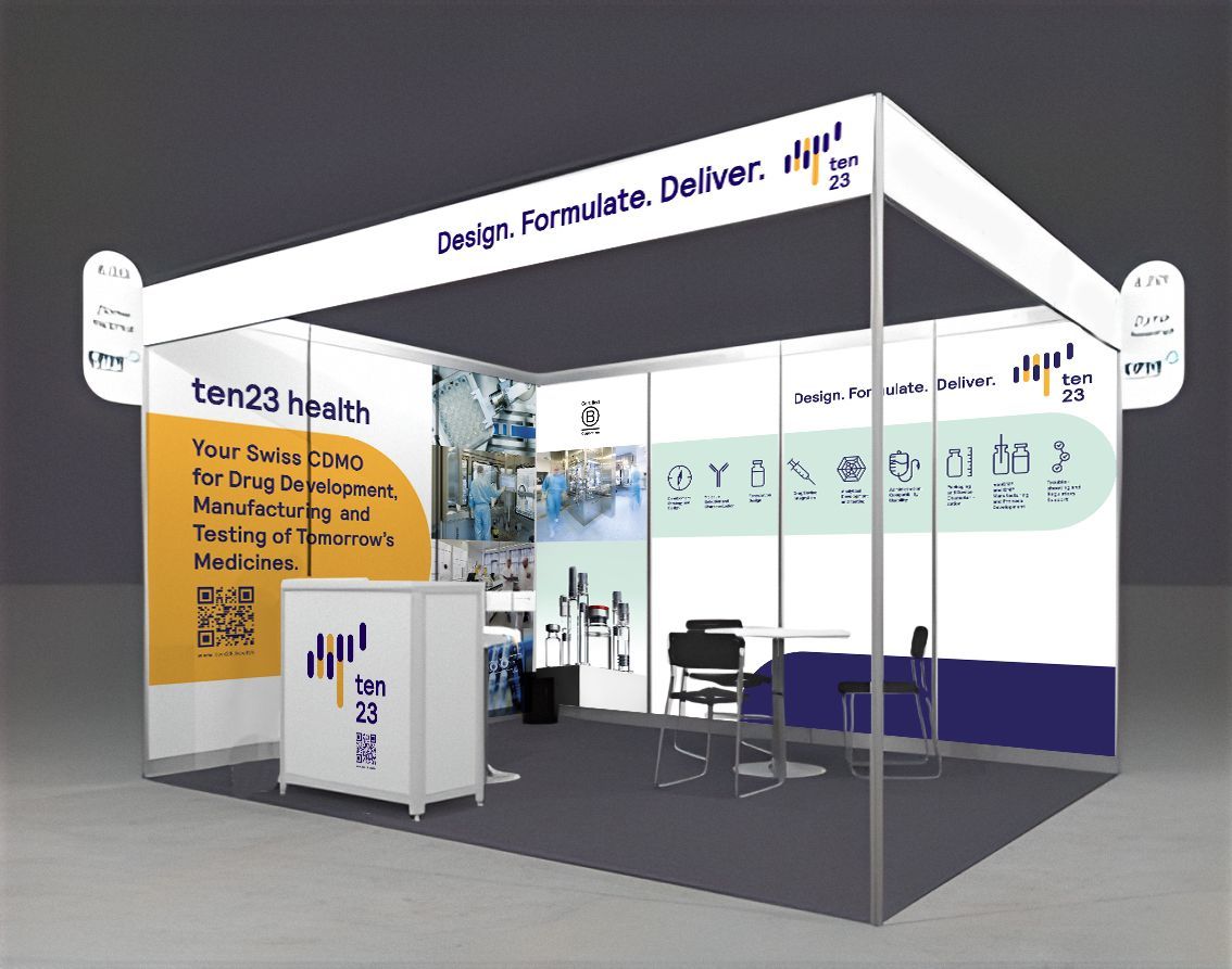 A 3d rendering of a booth for benz29 health