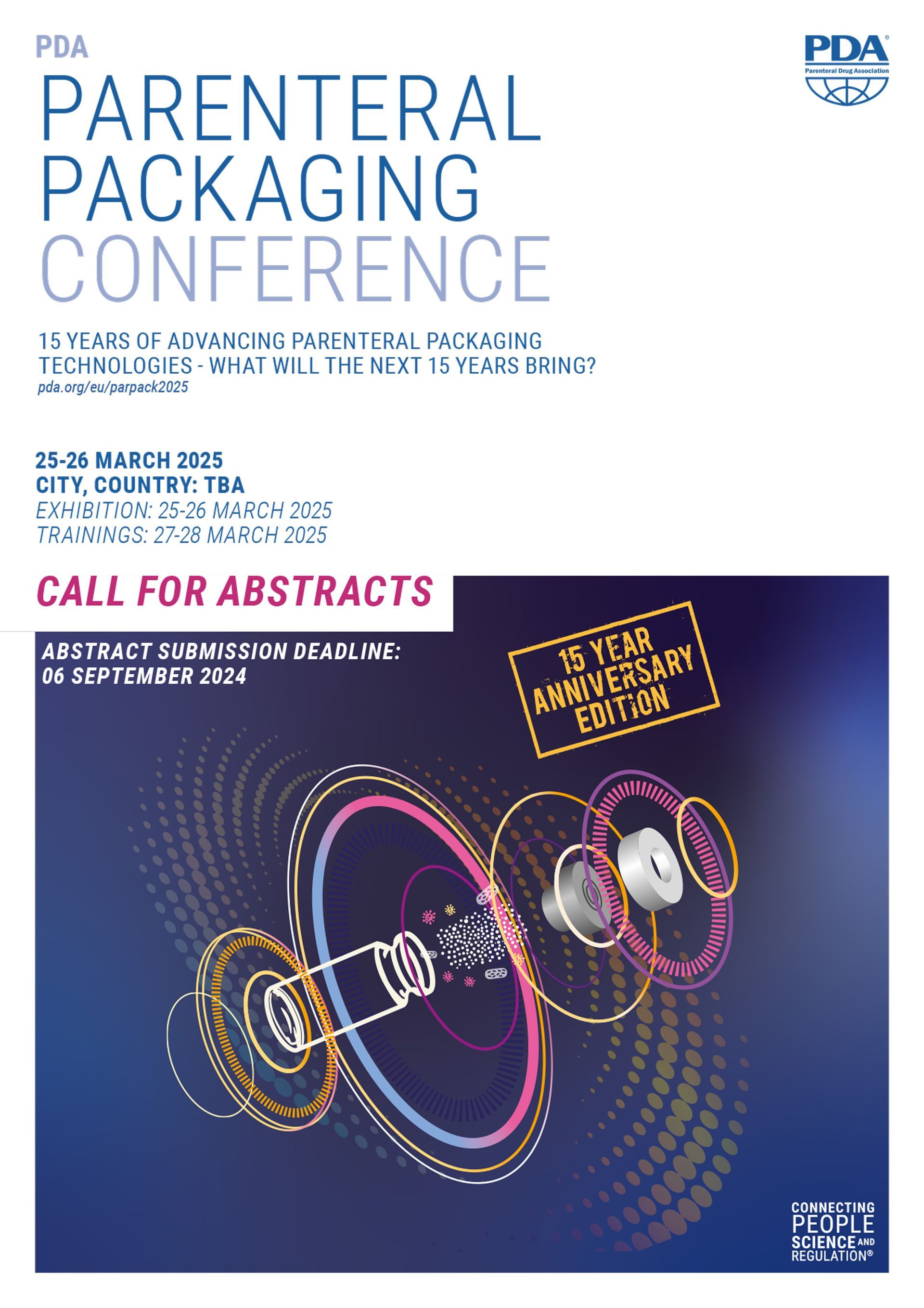 A poster for the parenteral packaging conference