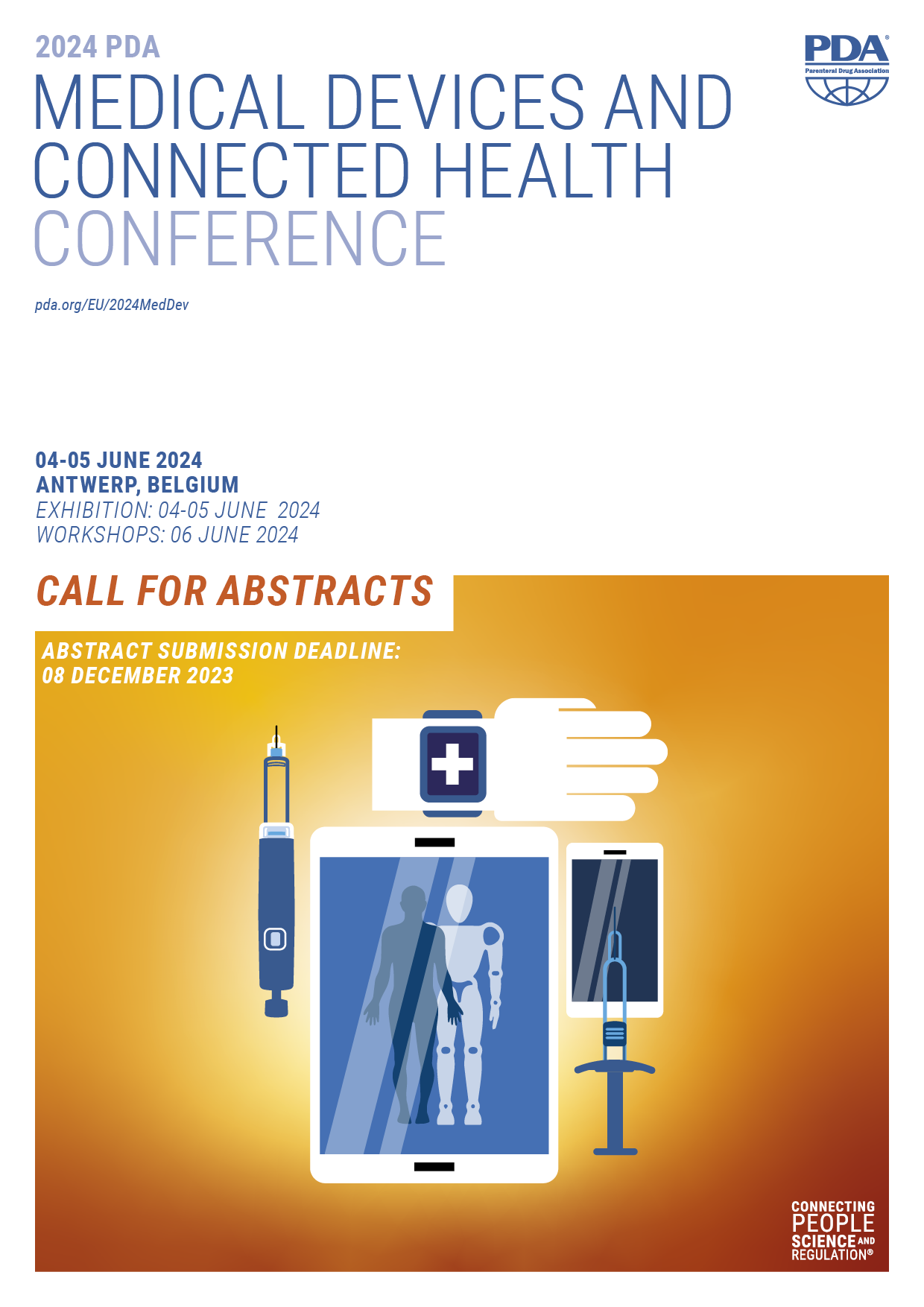 The cover of the medical devices and connected health conference