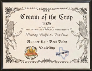 Certificate framed in black