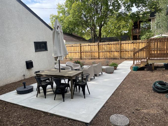 Vancouver backyard concrete patio