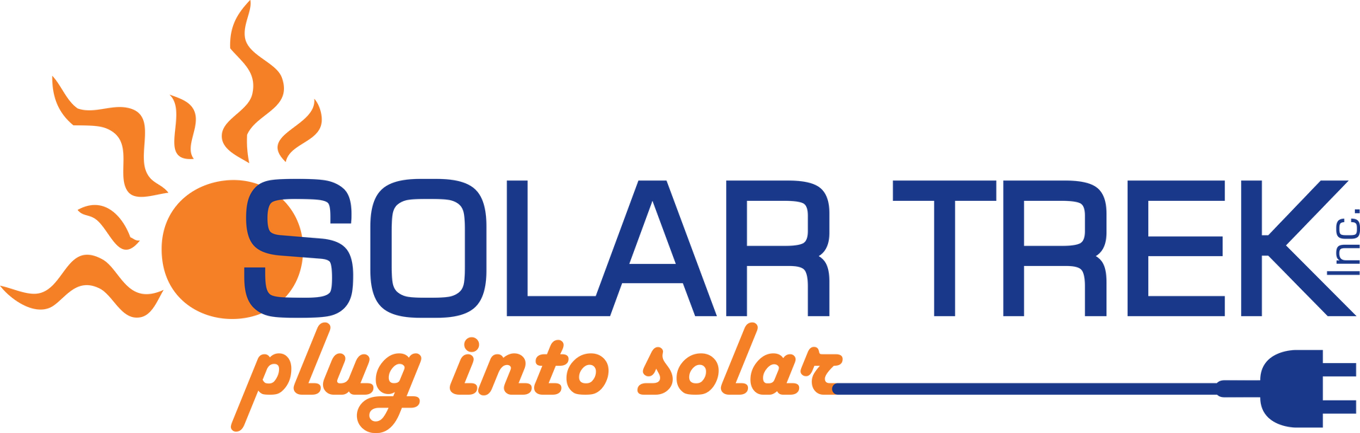 The logo for solar trek plug into solar