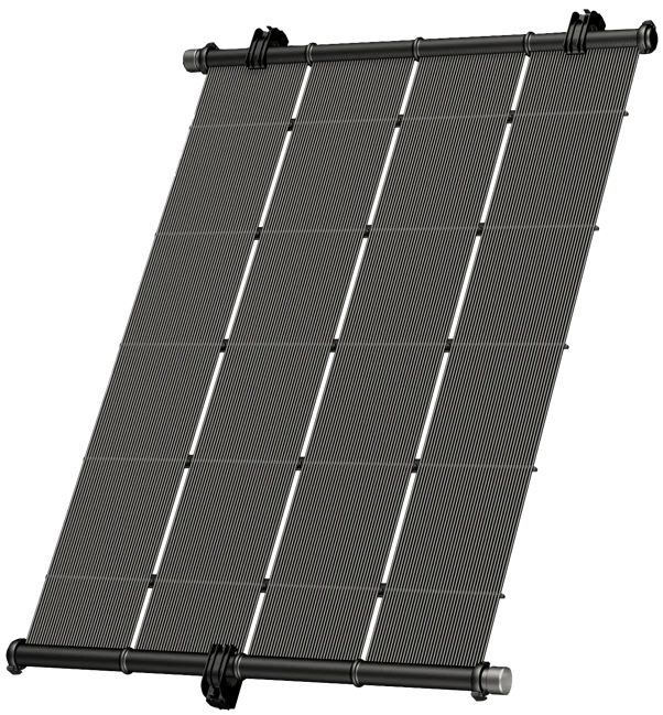 A picture of a solar panel on a white background.