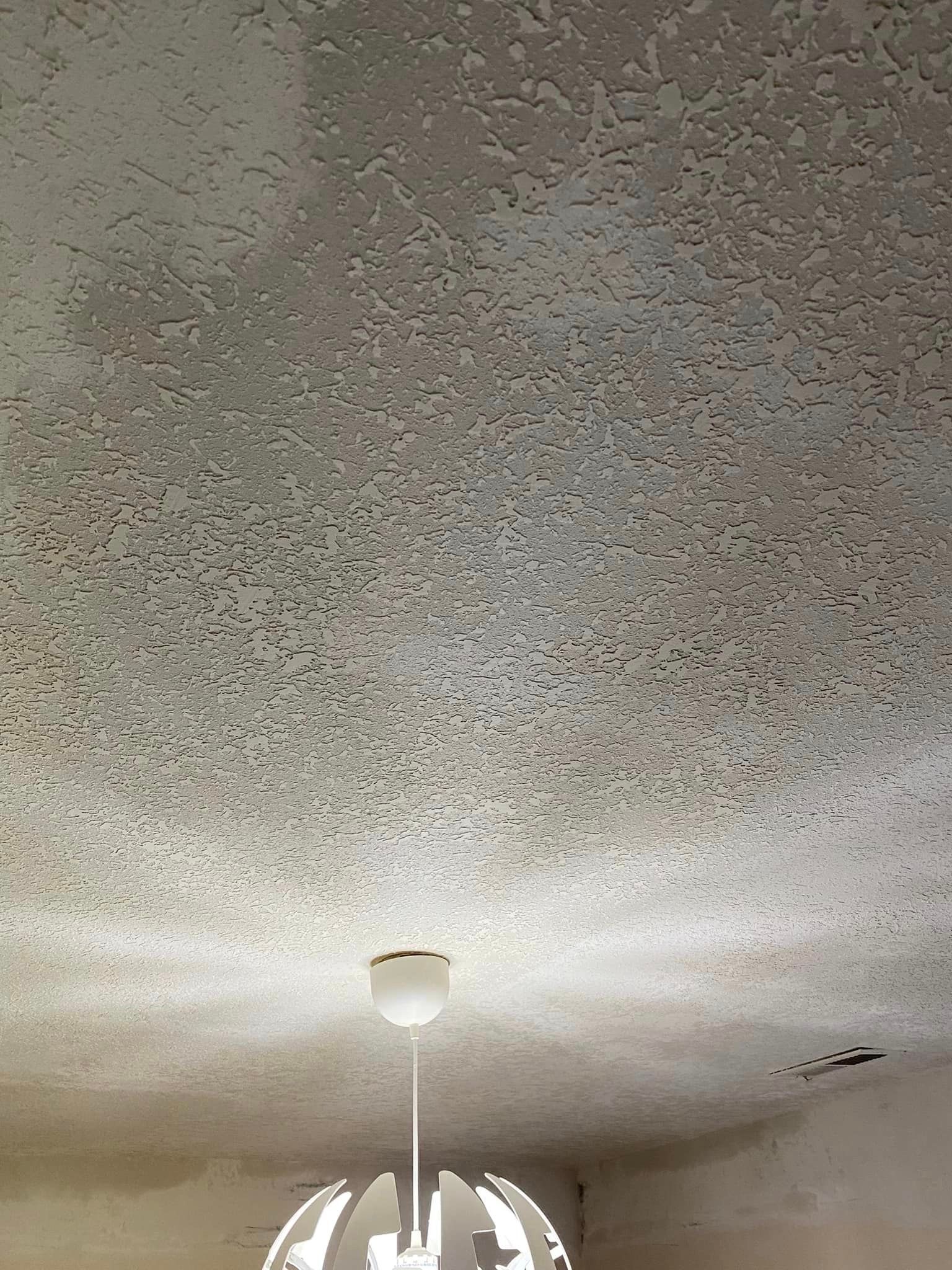 Popcorn ceiling