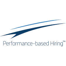 Logo: Blue swoosh design with 