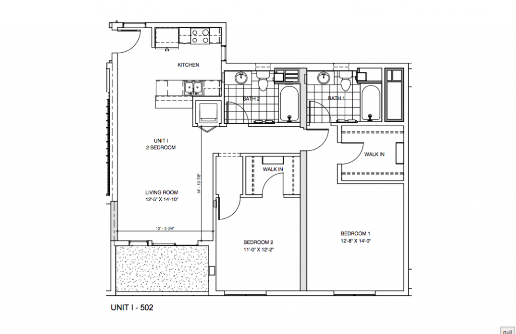 Unit I, 2 Bedroom
