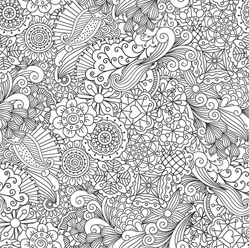 Adult Christian Floral Colouring Page.