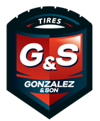 A logo for tires g & s gonzalez & son