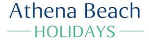 A blue and white logo for constant travel