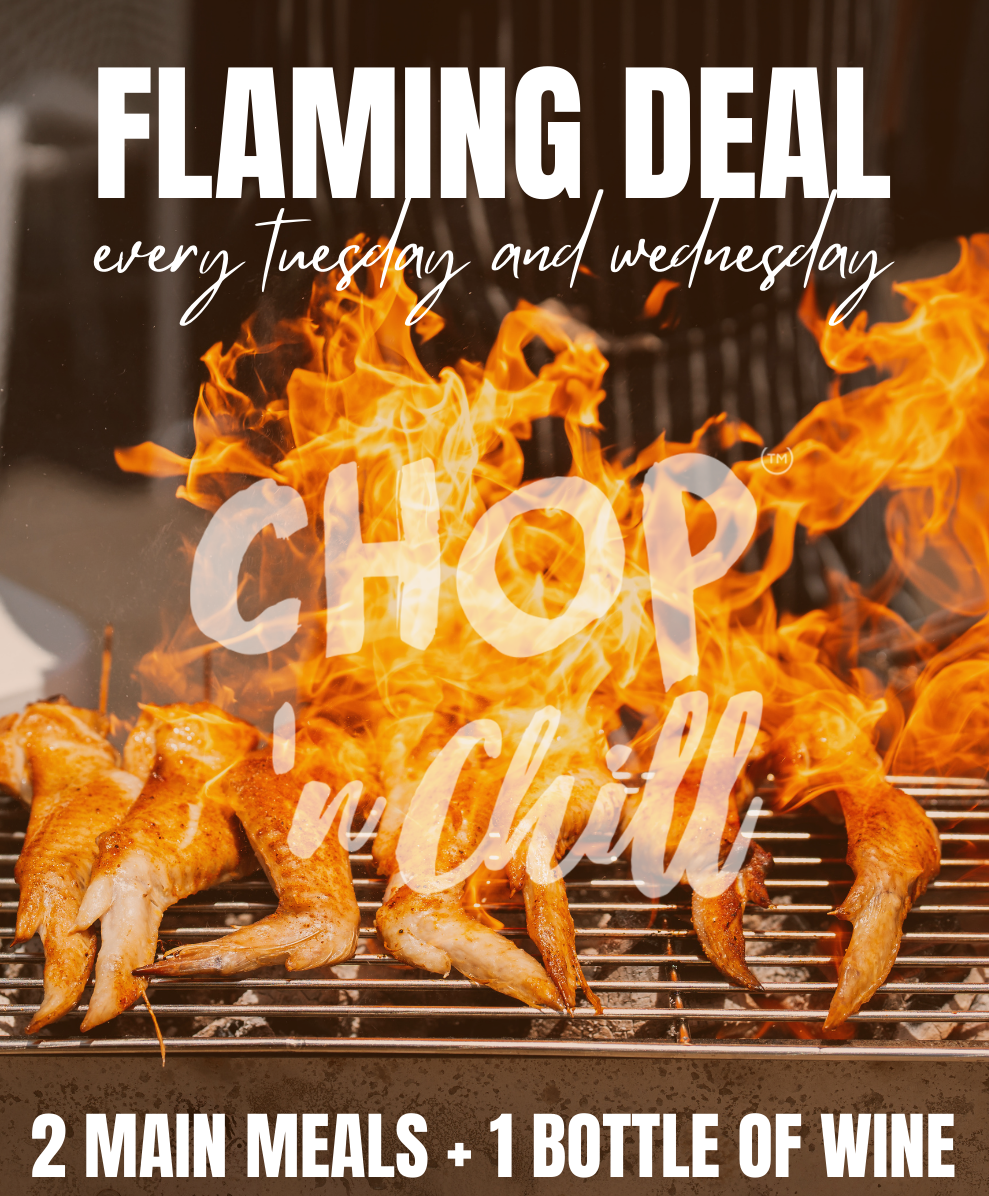 A Wicked Tue Wed Special From 5 Pm, Enjoy 2 Main Meals Plus 1 Bottle Wine — Chop 'n Chill South West Rocks in South West Rocks, NSW