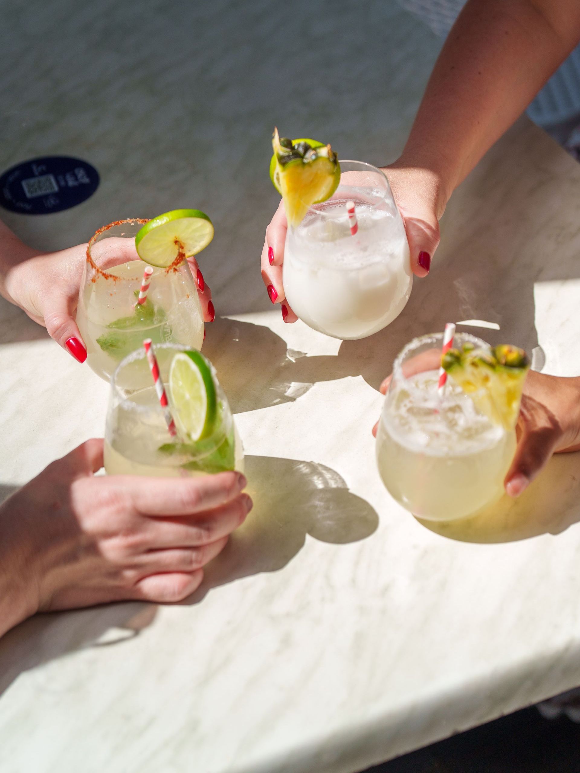 A Group of People Are Toasting With Drinks on a Table — Chop 'n Chill South West Rocks in South West Rocks, NSW