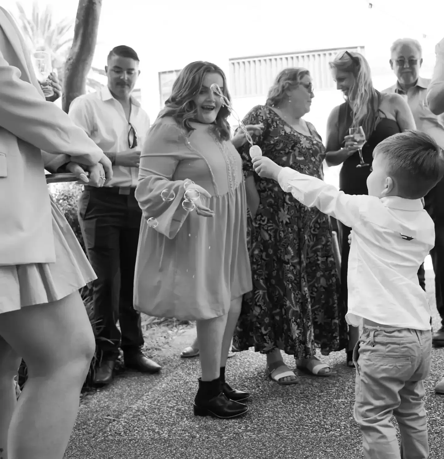 A Black and White Photo of A Group of People — Chop 'n Chill South West Rocks in South West Rocks, NSW