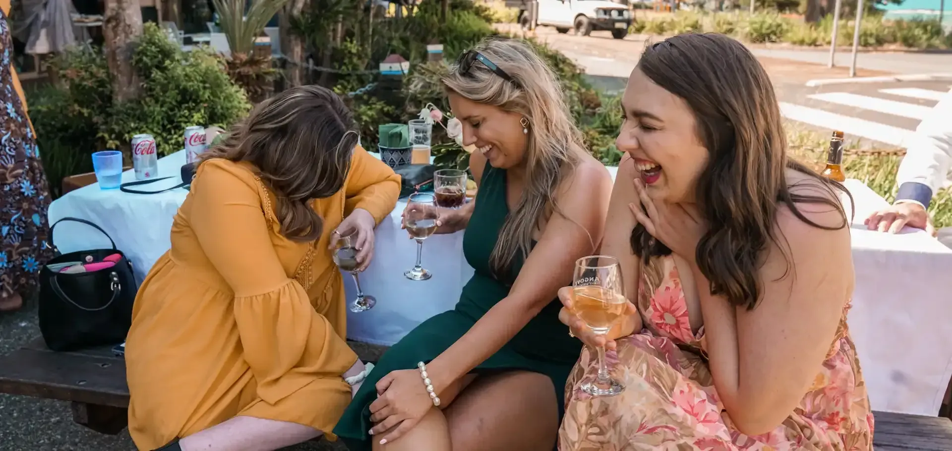 Three Women Are Sitting on A Picnic — Chop 'n Chill South West Rocks in South West Rocks, NSW