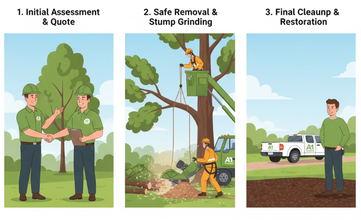 the A1 Stump process for tree removal in Spokane WA