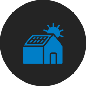 house and sun icon