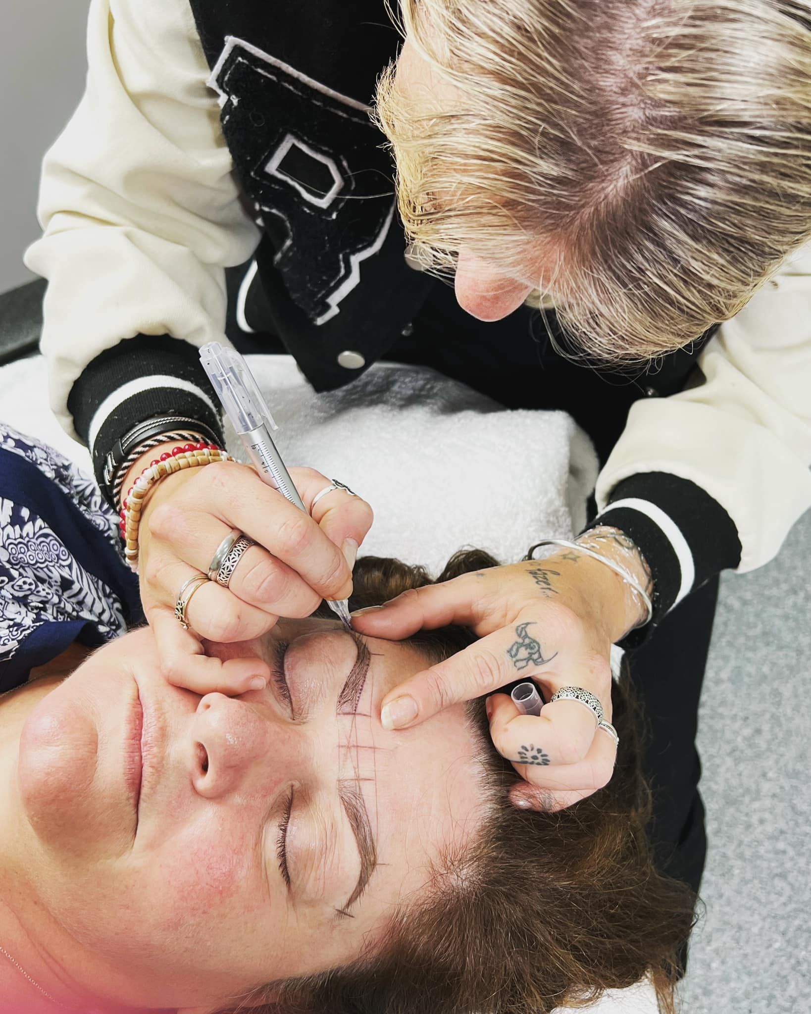 Person Getting Eyebrow Microblading  — Artisan Cosmetic Tattoo & Beauty in Worongary, QLD
 