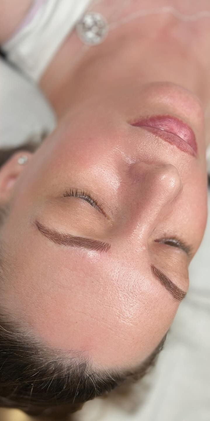 Close-up of a Person's Face With Closed Eyes — Artisan Cosmetic Tattoo & Beauty in Worongary, QLD