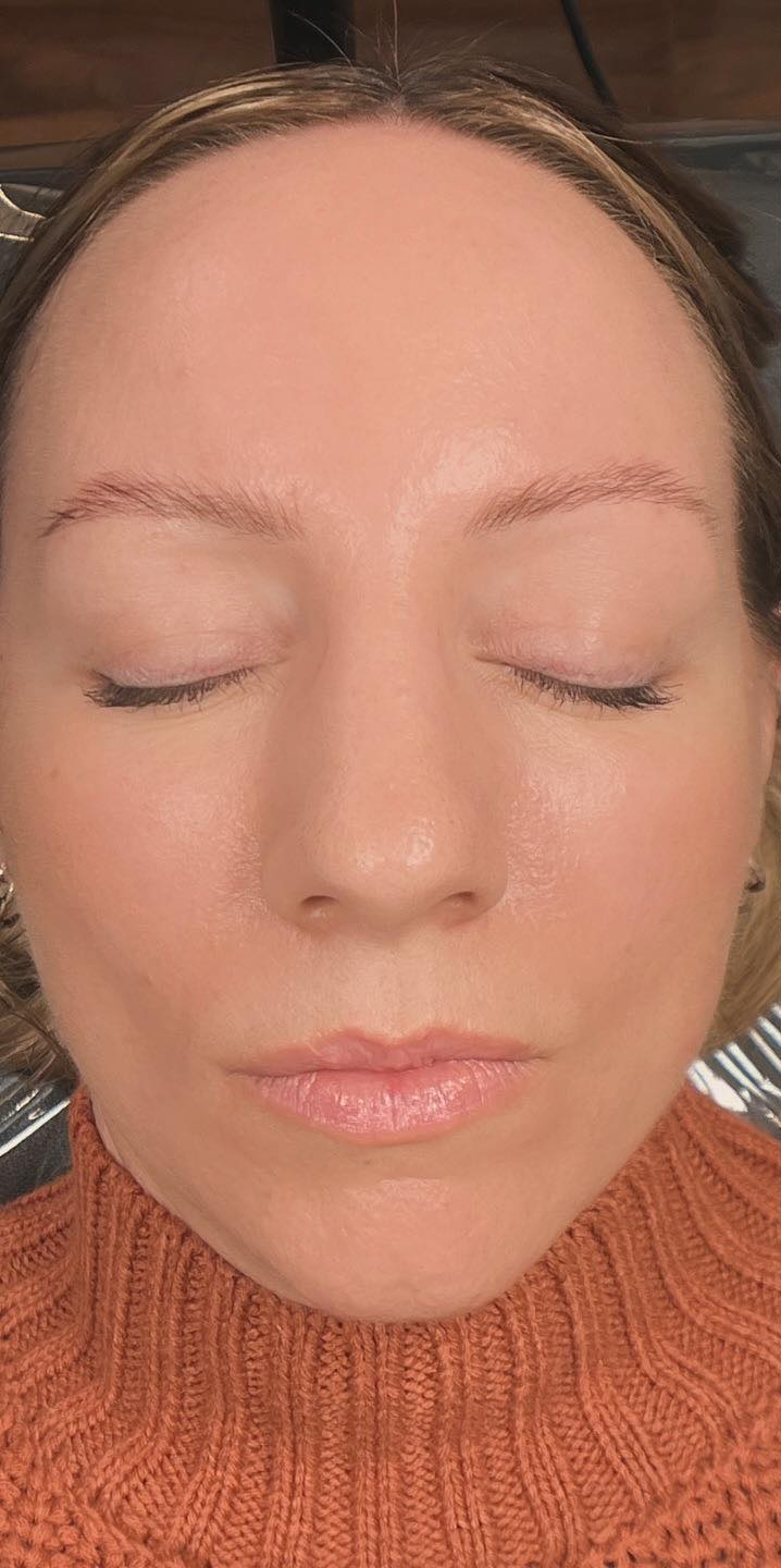 Person With Closed Eyes, Light Skin — Artisan Cosmetic Tattoo & Beauty in Worongary, QLD