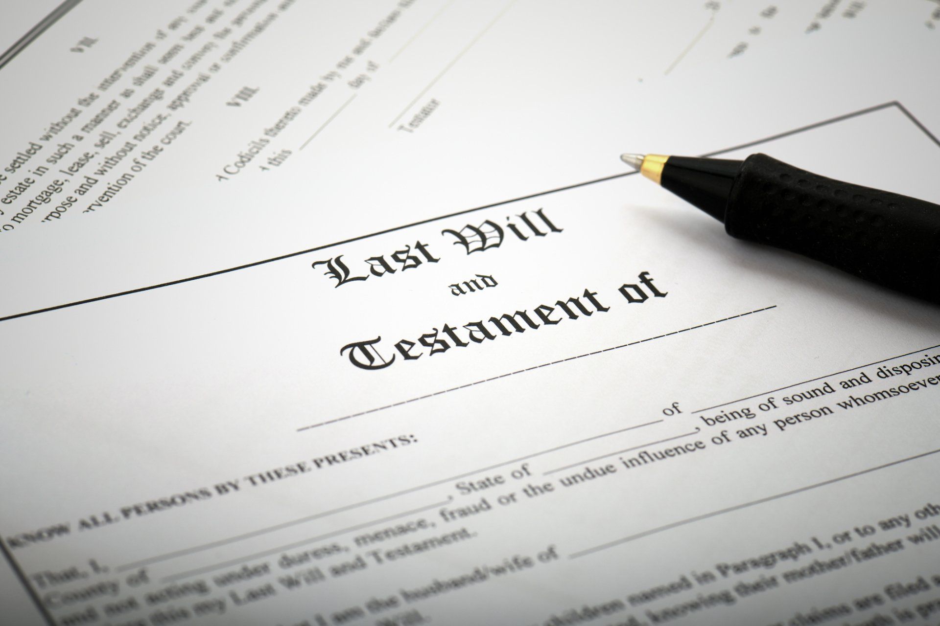 Last Will and Testament | Chocowinity, NC | John B. Tate III, Attorney at Law