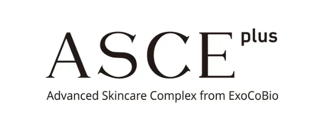 Das Logo für den Asce Plus Advanced Skincare Complex von Exocobio