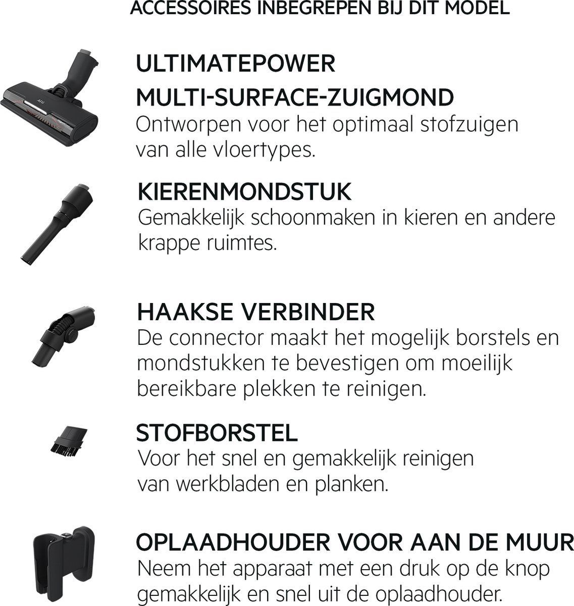 AEG AP71UB14GG Ultimate 7000 - Steelstofzuiger draadloos - Zonder zak