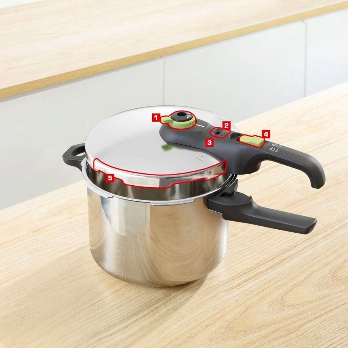 Tefal - Snelkookpan - 6 liter - Pressure Cooker - Geschikt voor alle warmtebronnen - RVS