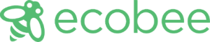 The word ecobee is written in green on a white background.