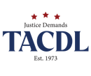 TACDL logo: navy text