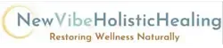 The logo for new vibe holistic healing restoring wellness naturally