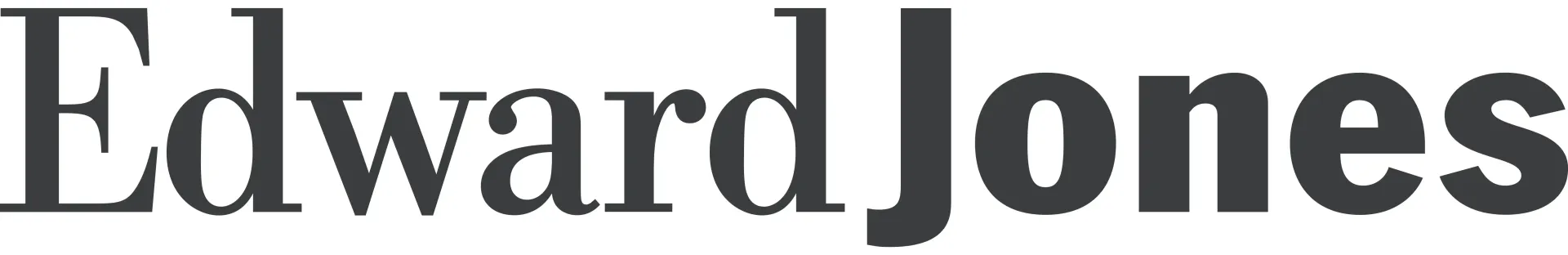 A black and white logo for edward jones