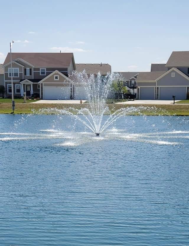 Beautiful Pond Fountain — Chesterton, IN — Lake & Pond Biologists LLC