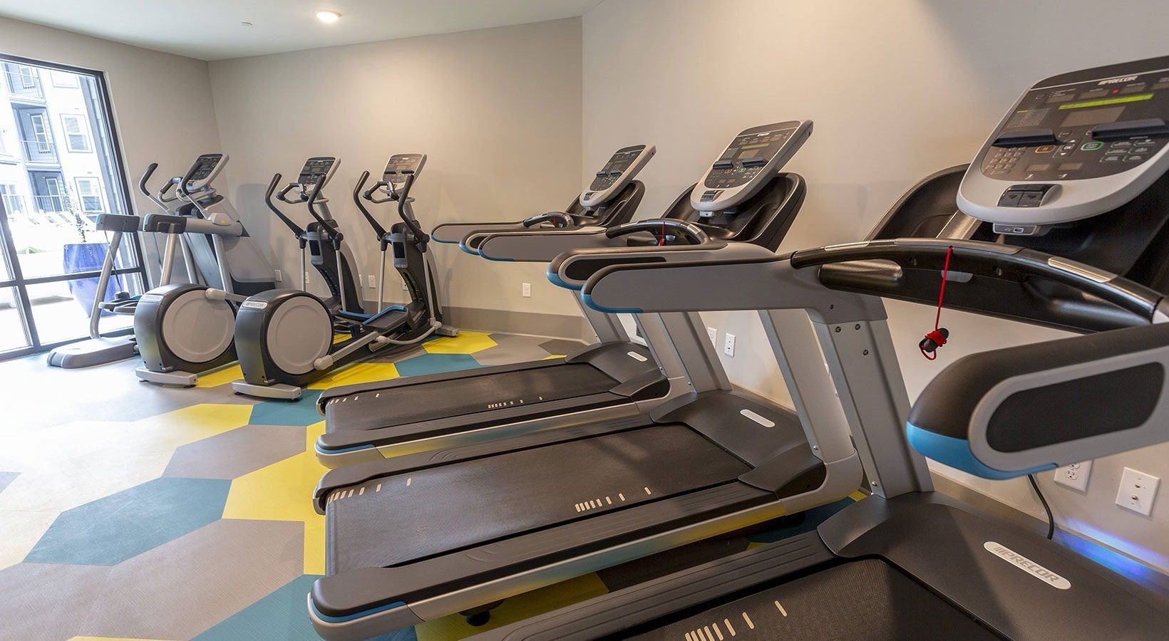 Apartment Gym with Treadmill | 2050 Morningside