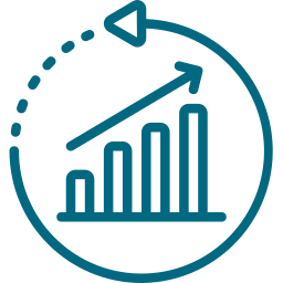 Icon - upward bar graph