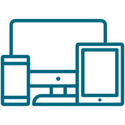 Icon - desktop, tablet and mobile devices
