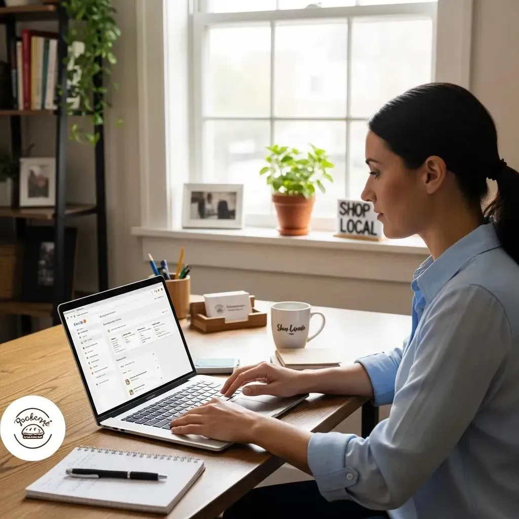 Sarasota downtown with local shops and community activity