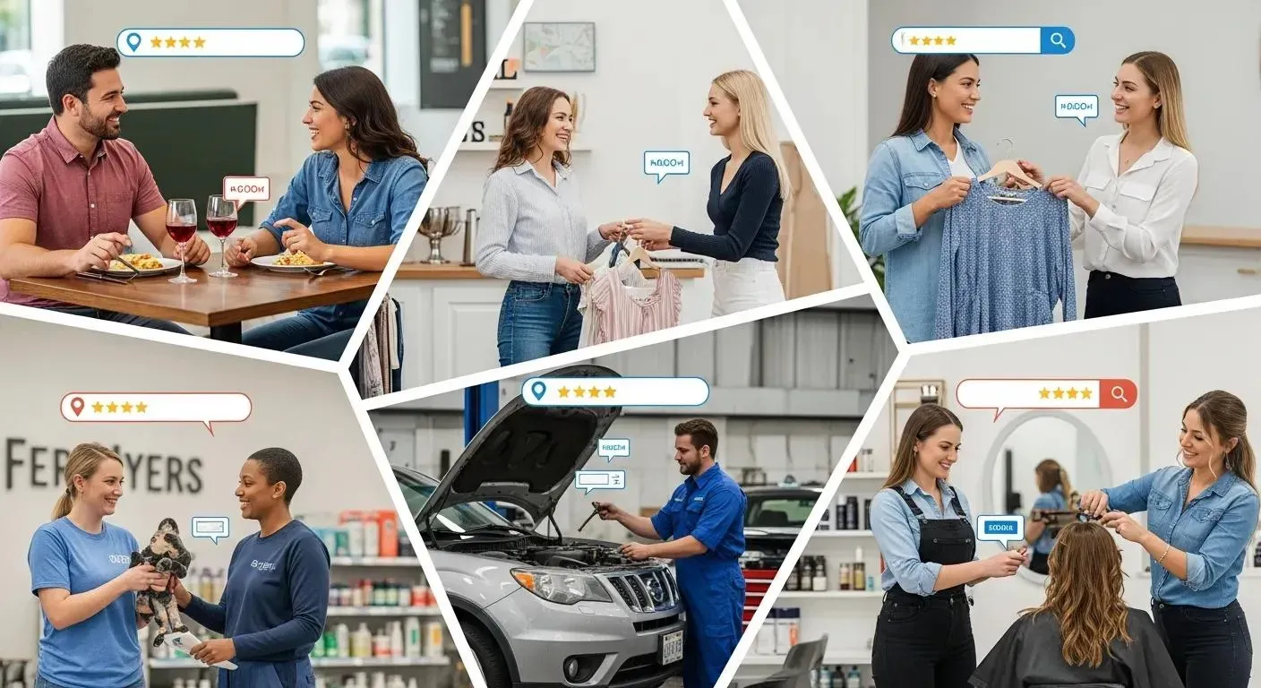 Fort Myers business owners serving customers — a snapshot of local SEO in action